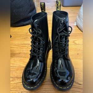 Dr. Martens 1460 Black Patent Boots Size W11